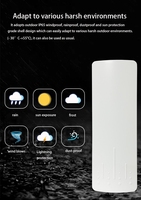 Chip Qualcomm AR9344, Router Wifi Punto a Punto para Exteriores, Resistente al Agua, 5.8G, 450Mbps, 3KM, AP/CPE/Bridge, Alimentación POE de 24V
