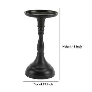 <b>Black</b> Illuminate <b>Candlestick</b> Holder for Home Decoration Durable Metal Candle Stand - Product Image 2