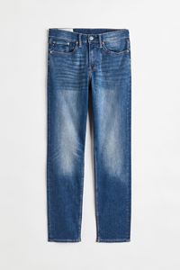 Direct Factory Sale Men's Casual Style Straight <b>Jeans</b> High Quality Loose <b>Elastic</b> Denim Pants Medium Washed for Spring Autumn - Product Image 3