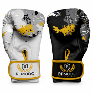 Gants de MMA à doigts entiers avec sangle réglable, design personnalisé sublimé, en cuir de vachette de haute qualité, pour entraînement professionnel, fermeture auto-agrippante - Product Image 2
