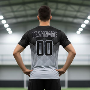 Maillot de football personnalisé 2026 – Logo brodé sur mesure, manches courtes, sublimation par transfert thermique, respirant, séchage rapide, nouveau design - Product Image 2