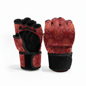 Gants de sparring MMA professionnels sans doigts pour l'entraînement de grappling, la boxe, le kickboxing, en cuir, à séchage rapide, avec fermeture à lacets - Product Image 4