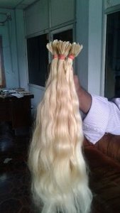 Usine d'extensions de cheveux vierges indiennes Remy 613 blondes à pointe en U - Product Image 3