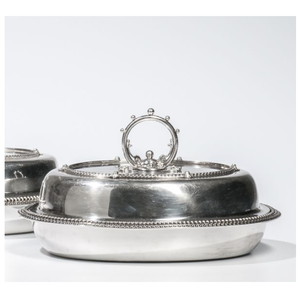 Beurrier en aluminium finition argent brillant avec couvercle bombé lisse et design robuste pour la cuisine et la table, à prix bas - Product Image 2