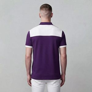 เสื้อเชิ้ตผู้ชายผ้าฝ้ายถัก 2 สี แบบสั่งทำพิเศษ ทรงปกติ แขนสั้น ปักโลโก้ ระบายอากาศได้ดี สไตล์ฮิปฮอป - Product Image 2