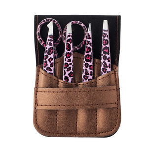 Juego de Pinzas Profesionales para Cejas de Acero Inoxidable con Punta Suave y Duradera, Kit de 4 Piezas para Extensión de Pestañas para Belleza - Product Image 2