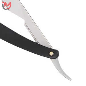 Navaja de Afeitar Plegable de Doble Filo, Cortador de Barba Manual, Afeitadora Profesional de Acero Inoxidable, Soporte para Navaja de Afeitar Afilada de Salón - Product Image 3