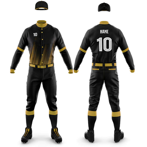 Tenue de baseball tendance avec logo personnalisé, respirante, design professionnel, confortable, durable, pour équipe - Product Image 4