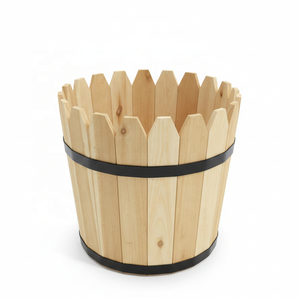 Maceta Ecológica de Madera de Pino, Maceta de Madera Natural, Maceta de Vida Sostenible - Product Image 1