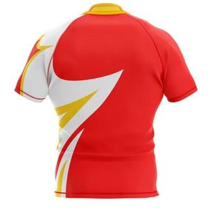 Men's Adult Rugby Jersey 100% Polyester Eco-Friendly Waterproof Seamless Digital Print <b>Adjustable</b> <b>Strap</b> Full Sleeves Custom Team - Product Image 5