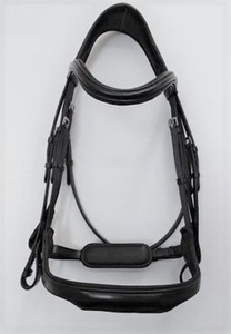 ANNABELLE EQUESTRIAN – Meilleure sellerie en cuir personnalisable : Bridon double/Bridon Weymouth, vente en gros, équipement de dressage anatomique pour l'équitation - Product Image 2