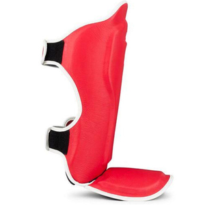 Protège-tibias de boxe MMA professionnel en coton/polyester personnalisé, acceptant le logo et le design OEM - Product Image 3