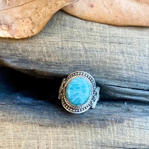 Anillo de Amazonita Natural con Plata, Anillo de Piedra Preciosa Hecho a Mano Único para Uso Diario - Product Image 6