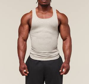 Débardeur personnalisé en polyester pour hommes, respirant et à séchage rapide, avec logo sublimé, côtelé, vente en gros - Product Image 1