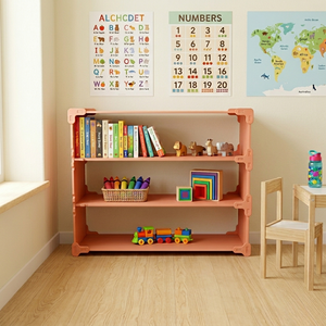This 3 tier children's <b>shelf</b> is made from American <b>pine</b> plywood The material is durable and safe Made in Vietnam. - Product Image 3