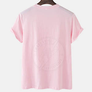 Camiseta de cuello redondo 100% algodón, holgada, estampada para hombre, con logotipo OEM personalizado, diseño de color personalizado, al por mayor. - Product Image 2