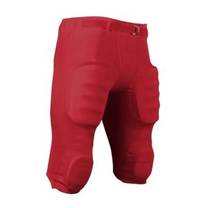 Pantalon de football américain noir professionnel, prêt pour le jeu, avec système de rembourrage intégré et matière Spandex à haute élasticité - Product Image 2