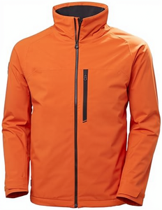 Veste coupe-vent à col montant zippée pour homme, couleur orange, style décontracté, vêtement d'automne, coupe régulière, matière polyester - Product Image 3