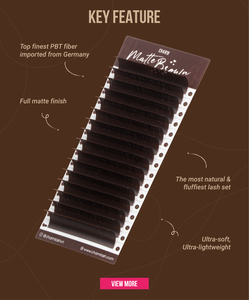 CharmLash Brown M Curl Espresso Cils d'aspect naturel .03 Bande adhésive personnalisée Méga volume Boucles durables - Product Image 5