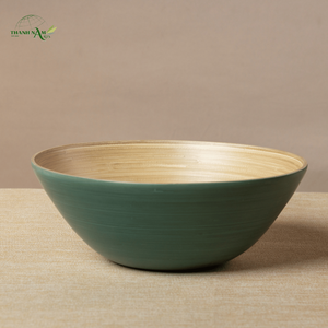 Bol en bambou artisanal, fabriqué à partir de bambou naturel, vaisselle intemporelle pour une maison et une salle à manger haut de gamme - Product Image 1