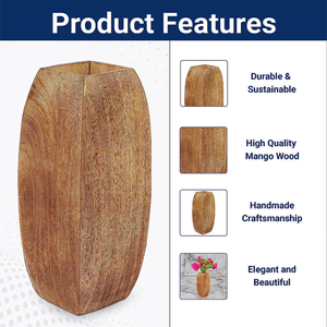 ของตกแต่งบ้านสไตล์จีนโบราณ ขนาดใหญ่ สีน้ำตาล ทำจากไม้ น้ำหนักเบา ดีไซน์คลาสสิก สวยงามแบบเรียบง่าย ดูเป็นธรรมชาติ โดย MULTI CRAFT - Product Image 5