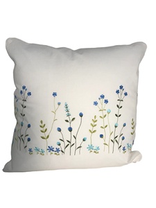 Housse de coussin brodée à la main 100% coton, housse de coussin pour décoration de maison OEM fabriqué au Vietnam - Product Image 2