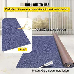Tappeto Marino Blu Profondo 1,8 m x 4 m Impermeabile per Esterni, Tappeto per Patio e Barche in Materiale PP PVC - Product Image 5