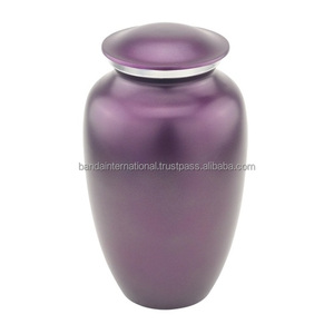 Urnas de cremación para adultos de latón clásico de alta calidad y superior con urnas funerarias de Metal con acabado de Color negro dorado para cenizas humanas - Product Image 3