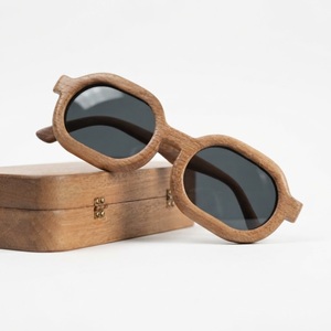 Handcrafted Women's Wooden <b>Sunglasses</b> Premium Polarized UV400 Zebra Wood Frame Eyewear Custom Logo Wholesale Eco Glasses - Product Image 4