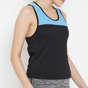 Lightweight Summer Gym Sleeveless Women's Tank <b>Top</b> Custom Logo Quick Dry Breathable Eco-Friendly Polyester/Cotton Fabric Best - Product Image 3