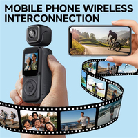 Cámara Corporal A10 Mini HD 4K de Doble Lente, Cámara Deportiva y para Vlogs con Conexión WiFi y Visión Nocturna Infrarroja