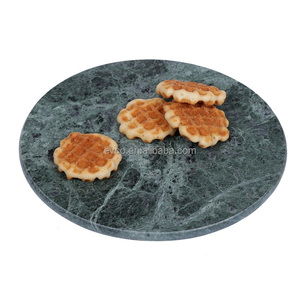 Natural Green Marble 12" Round Pot Holder - Product Image 3
