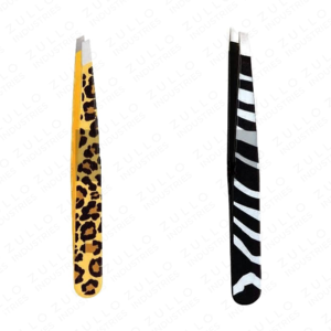 Salon Stainless Steel Slanted Eyebrow Tweezers Paper Coated Custom Precision Hair Removal Beauty <b>Tool</b> Professional Use - Product Image 2