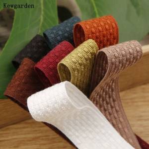 Kewgarden – Lot de rubans tissés rayés multicolores, 5 couleurs, motif de point de croix diagonal - Product Image 3