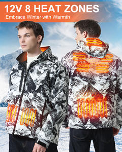 Veste chauffante d'hiver pour homme et femme, alimentée par batterie USB, contrôle intelligent de la température, veste chauffante pour l'extérieur - Product Image 4