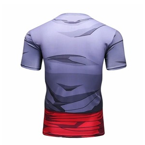 Camiseta de Compresión con Logotipo Personalizado para Hombre, Algodón/Fibra de Bambú, Protección Solar para Verano, Gimnasio, Fitness, Talla Grande, Sublimada, Manga Corta, Secado Rápido - Product Image 2