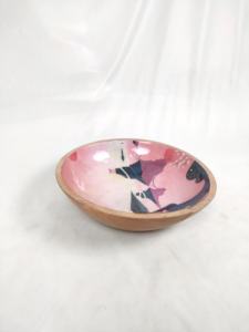 Tazón de madera para servir comida y frutas, forma redonda, tazón tradicional para mesa, para venta al por mayor. - Product Image 2