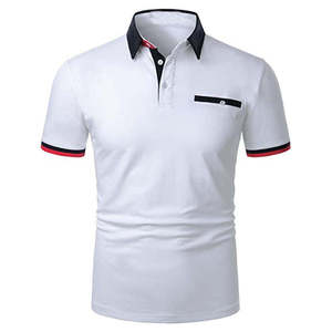 T-shirt Homme Chic Décontracté Anti-Plis à Manches Courtes en Jersey Tricoté Mélange Coton 220g Léger pour Vacances d'Été - Product Image 6