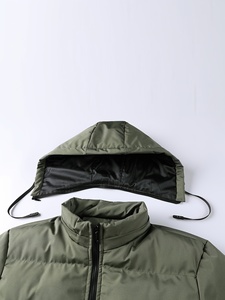 Veste matelassée chaude pour homme, manteau d'hiver à capuche, veste décontractée légère pour l'extérieur - Product Image 3
