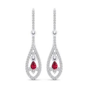 REYES Nouveautés Bijoux de mode Boucles d'oreilles en or massif 14 carats avec moissanite, faites à la main, design personnalisé, cadeau de mariage, bijoux fins - Product Image 4