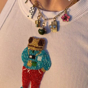 Handmade Cotton Silk & Seed Beads Embroidery Crop <b>Top</b> Customizable Color & Design Stylish Summer Fashion - Product Image 1