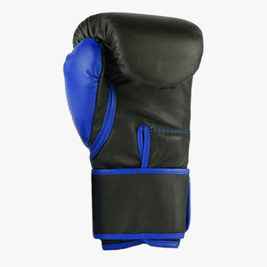 Guantes de Boxeo Personalizados Venomous Leather Unisex en Negro y Azul con Cierre para Adultos, Equipo de Combate - Product Image 3