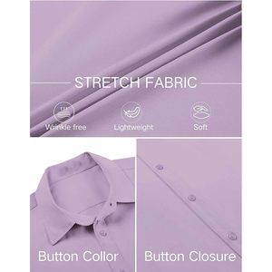 Custom Men's <b>Half</b> Sleeve Dress <b>Shirt</b> Professional Office Business Uniform Breathable Poplin <b>Button</b> Embroidered Logo Premium - Product Image 5