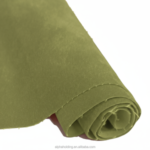 Tissu floqué en rayonne tissée à poils ras, 54 pouces, 70Y, pour emballage de bijoux, PP74-112, vert - Product Image 1