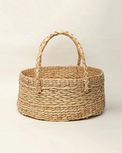 Cesta redonda de regalo de mimbre tejida a mano, cesta de almacenamiento hecha a mano, venta al por mayor, ecológica, hecha en Vietnam - Product Image 4