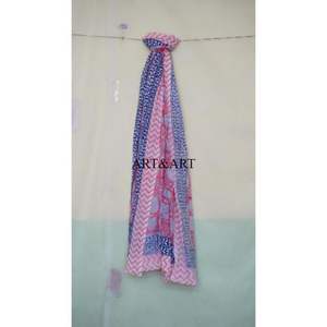 Pareo/Sarong de playa para mujer 100% algodón con estampado a mano, cómodo pareo/sarong para chicas con pañuelo ligero para cubrirse. - Product Image 6