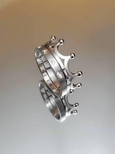 Top Quality 925 Sterling <b>Silver</b> Crown <b>Ring</b> Set King Queen Couple <b>Rings</b> <b>Adjustable</b> Royal Crown Handmade Jewelry Manufacaters - Product Image 6