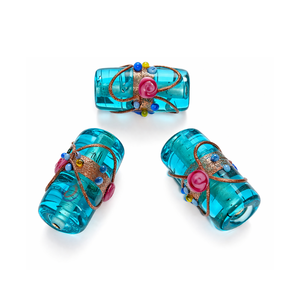 Cuentas de Vidrio de Murano de Colores Surtidos, Hechas a Mano, Sueltas, para Manualidades, Decoración de Pasteles de Boda, Suministros para Hacer Joyería - Product Image 1