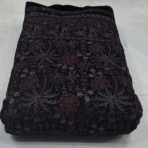 <b>Velvet</b> Embroidered Fabric Designer Fabric Luxury Fabric <b>Velvet</b> Lace Fabric for Modest Fashion Garment Manufacturing Export <b>UK</b> EU - Product Image 6