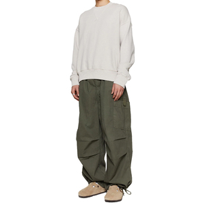 Pantalon de jogging ample en polyester pour homme, style streetwear, avec cordon de serrage à la cheville, coupe-vent, idéal pour la gym et l'entraînement – Qualité OEM supérieure - Product Image 1